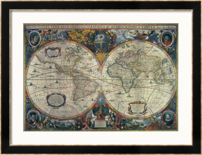 Novus Atlas Framed Giclee Print Novus Atlas Framed Giclee Print