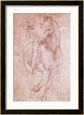 Horse and Rider Framed Giclee Print Horse and Rider Framed Giclee Print