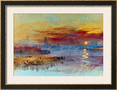 Sunset on Rouen Framed Giclee Print Sunset on Rouen Framed Giclee Print