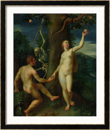 Adam and Eve Framed Giclee Print Adam and Eve Framed Giclee Print