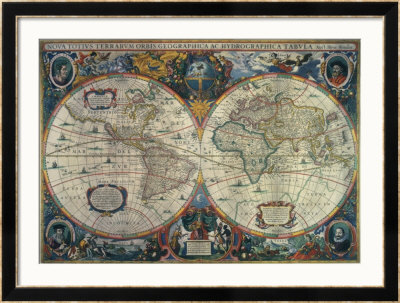 Novus Atlas Framed Giclee Print Novus Atlas Framed Giclee Print