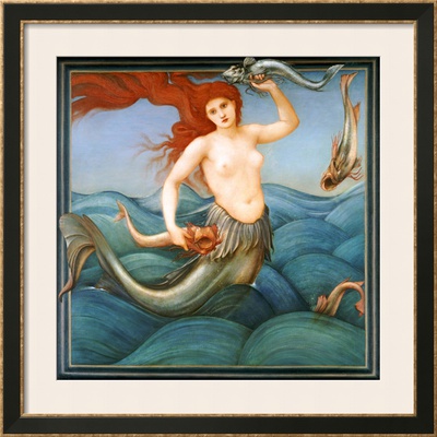 A Sea-Nymph Framed Giclee Print A Sea-Nymph Framed Giclee Print