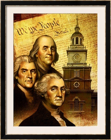 Constitution Day Montage Framed Giclee Print Constitution Day Montage Framed Giclee Print