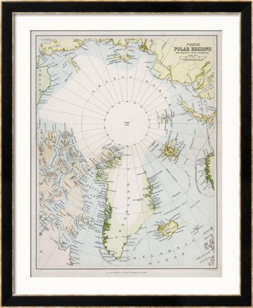 map of arctic seas. mostly south of arctic sea