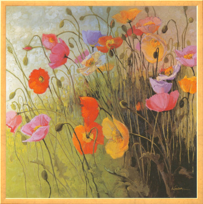 Meadow Dance Framed Canvas Print Meadow Dance Framed Canvas Print
