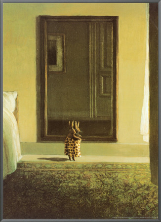 Bunny Dressing Framed Canvas Print Bunny Dressing Framed Canvas Print