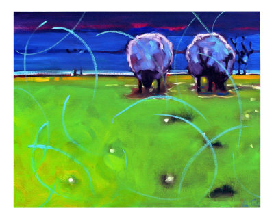Night Sheep Giclee Print Night Sheep Giclee Print