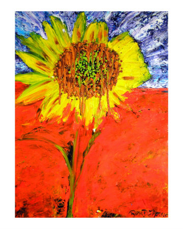 Melting Sunflower Giclee Print Melting Sunflower Giclee Print