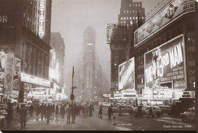 Times Square Stretched Canvas Print Times Square Stretched Canvas Print