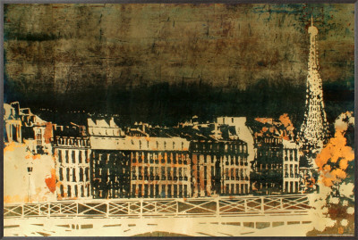 Paris Skyline Framed Canvas Print Paris Skyline Framed Canvas Print