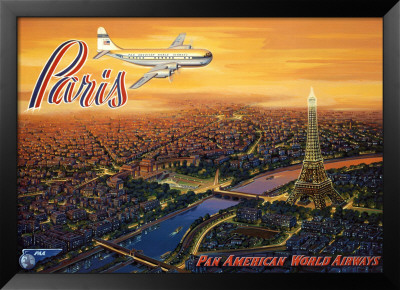 Over Paris Framed Print Over Paris Framed Print