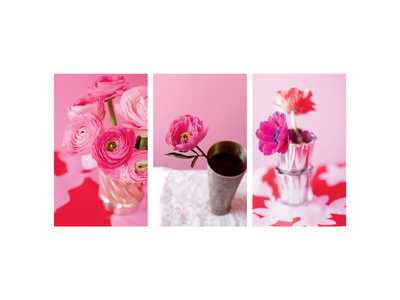 Fun Pink Bouquet III Premium Poster Fun Pink Bouquet III Premium Poster