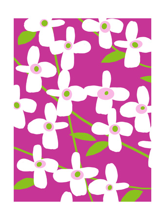 White Forsythia Premium Poster White Forsythia Premium Poster