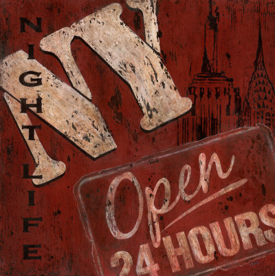 New York Nightlife Print New York Nightlife Print