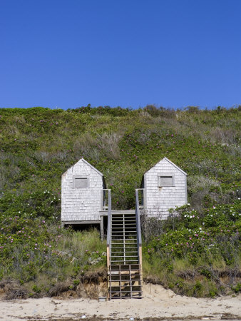 Weathered Beach Huts Premium Poster Weathered Beach Huts Premium Poster