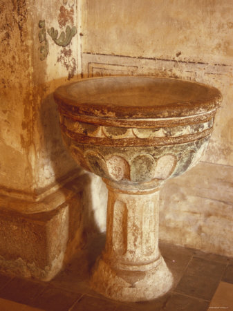 Gothic Baptismal Font Premium Poster Gothic Baptismal Font Premium Poster