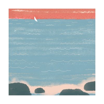 Summer at the Lake I Premium Poster Summer at the Lake I Premium Poster