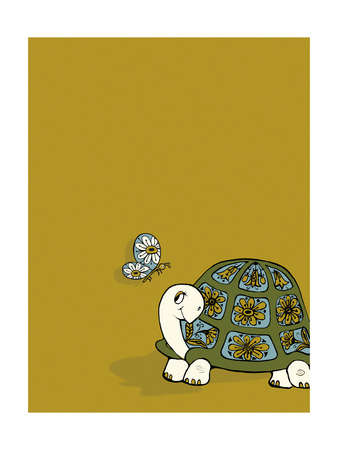 Retro Turtle Premium Poster Retro Turtle Premium Poster