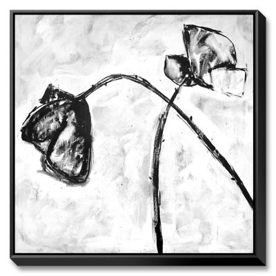 black and white art. Black and White Poppies I