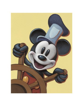 Mickey at the Helm Print Mickey at the Helm Print