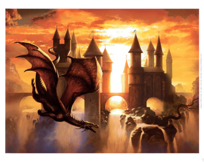 Sunset Dragon Print Sunset Dragon Print