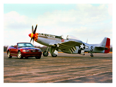 Ford's 40th Anniversary Mustang Giclee Print Ford's 40th Anniversary Mustang Giclee Print