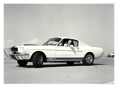 First Shelby Mustang GT350 Giclee Print