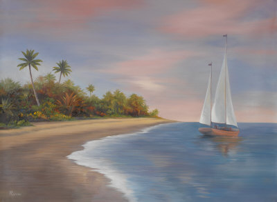 Tropical Beach I Print Tropical Beach I Print