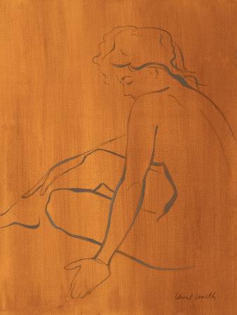 Seated Female Figure Print Seated Female Figure Print