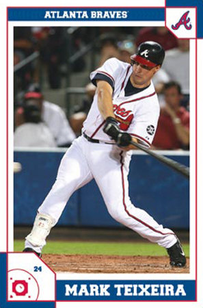 Atlanta Braves- Mark Teixeira Poster Atlanta Braves- Mark Teixeira Poster