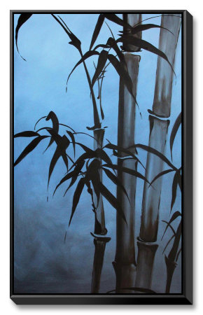 Malay Blue Framed Original Canvas Malay Blue Framed Original Canvas