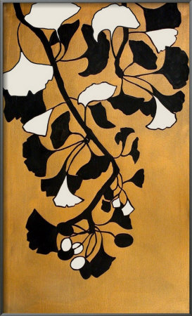 Golden Ginkgo I Framed Original Canvas Golden Ginkgo I Framed Original Canvas
