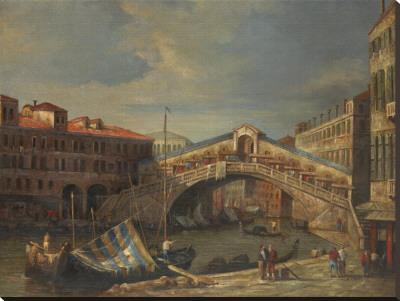 Venice Bridge Stretched Canvas Print Venice Bridge Stretched Canvas Print