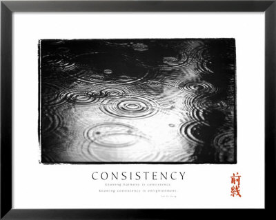 Consistency: Raindrops Framed Print Consistency: Raindrops Framed Print