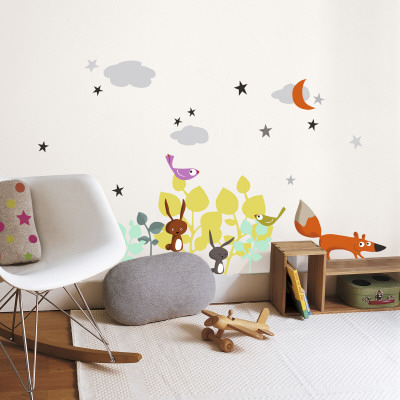 Cartoon Animals Wall Decal Cartoon Animals Wall Decal
