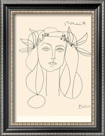 Head of a Woman Framed Print Head of a Woman Framed Print