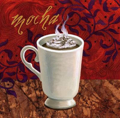 Batik Coffee III Print Batik Coffee III Print
