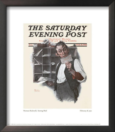 Sorting Mail Framed Print Sorting Mail Framed Print