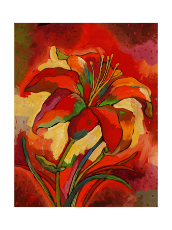 Kandinsky's Day Lily Giclee Print Kandinsky's Day Lily Giclee Print