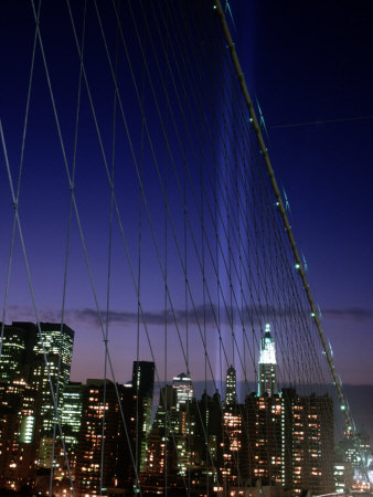 World+trade+center+lights+new+york+city