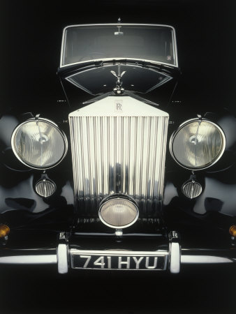 Front End of Old Rolls Royce Stretched Canvas Print