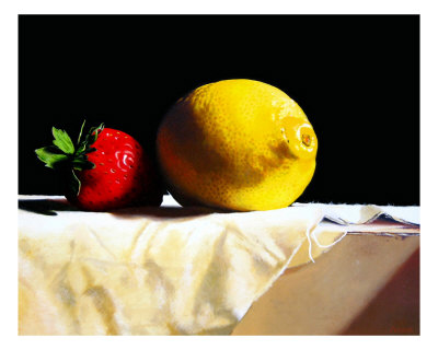 Strawberry and Lemon Photographic Print Strawberry and Lemon Photographic Print