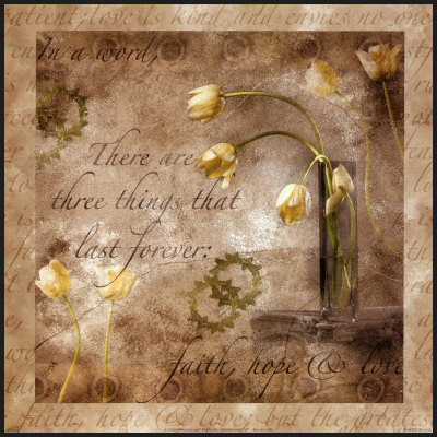 Love Lasts Forever Mounted Print Love Lasts Forever Mounted Print