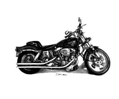 A Harley Giclee Print A Harley Giclee Print