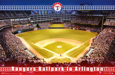 Texas Rangers Ballpark Poster Texas Rangers Ballpark Poster