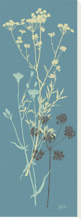 Teal Meadow Flower Stretched Canvas Print Teal Meadow Flower Stretched Canvas Print