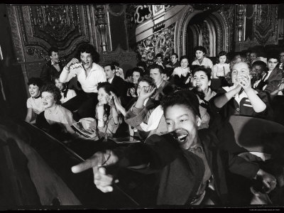 Audience Members Enjoying Alan Freed's Easter Show at Brooklyn Paramount Theater