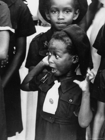 queen elizabeth ii young. Very Young Jamaican Girl Scout