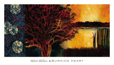 Burning Heart Print Burning Heart Print