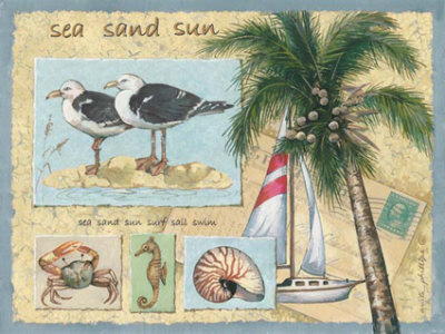 Sea, Sand, Sun Print Sea, Sand, Sun Print